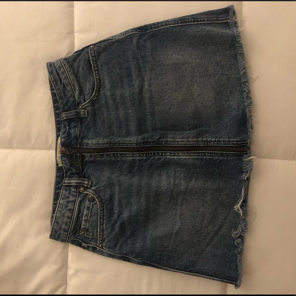 Free people denim skirt